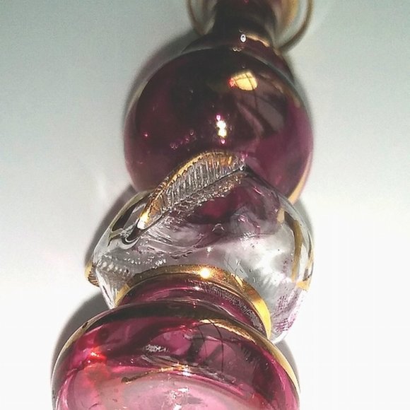 Antique VENETIAN Egyptian ART GLASS Perfume Bottle or Vial - Picture 1 of 6